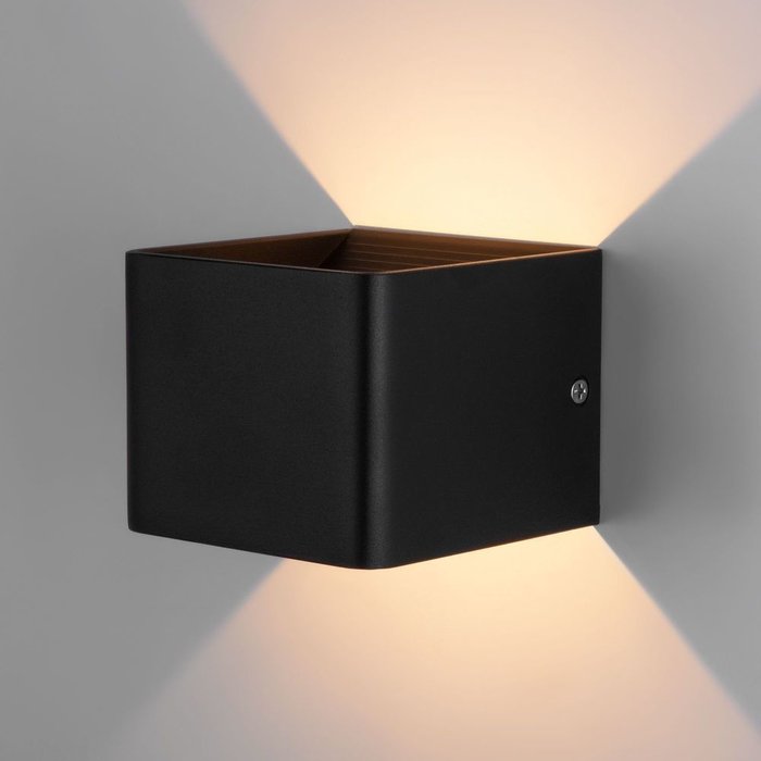 Настенный светодиодный светильник Corudo черного цвета - лучшие Бра и настенные светильники в INMYROOM