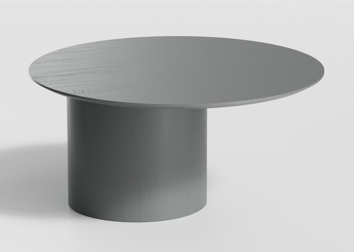 Столик журнальный Type D80 со смещенным основанием серого цвета - купить Журнальные столики по цене 35900.0