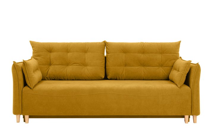 Диван-кровать Цезарь 3 LUX горчично-желтого цвета