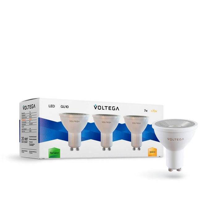 Лампочка Voltega 7254 Sofit GU10 Lens Simple - купить Лампочки по цене 650.0 Лампочка Voltega 7254 Sofit GU10 Lens Simple - купить Лампочки по цене 650.0