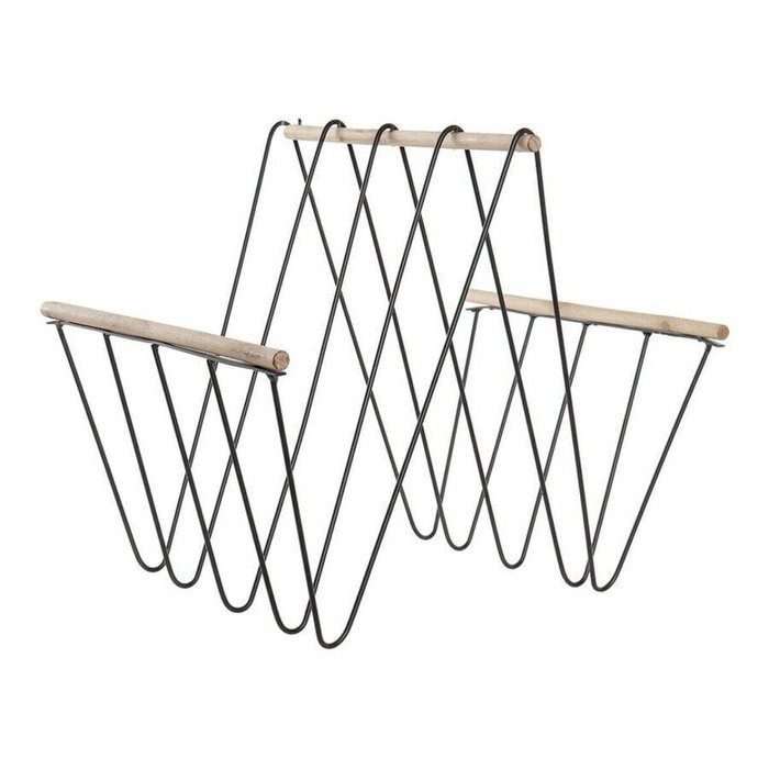 Держатели для книг и журналов Полка для журналов DKD Home Decor 8424001814008 41 x 31 x 36 cm Чёрный Железо Деревянный MDF Держатели для книг и журналов Полка для журналов DKD Home Decor 8424001814008 41 x 31 x 36 cm Чёрный Железо Деревянный MDF