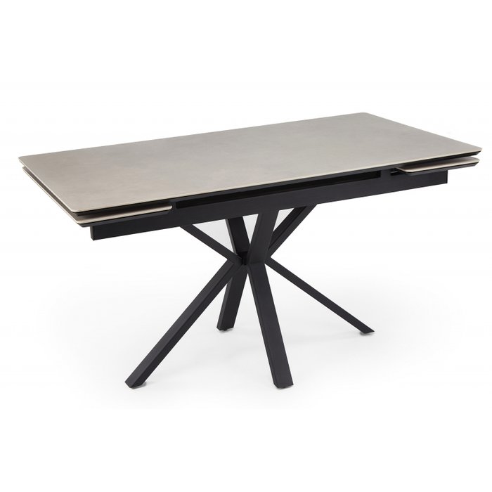 Раздвижной обеденный стол Старлайт 80х120 серого цвета