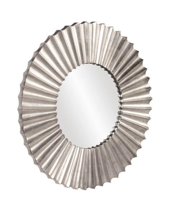 Настенное зеркало Монро в серебристой раме