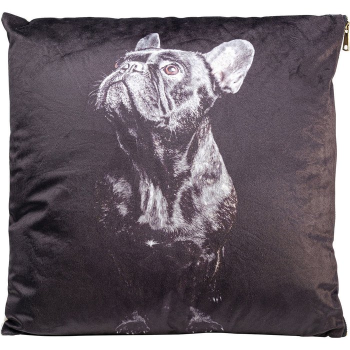 Подушка Dog черного цвета