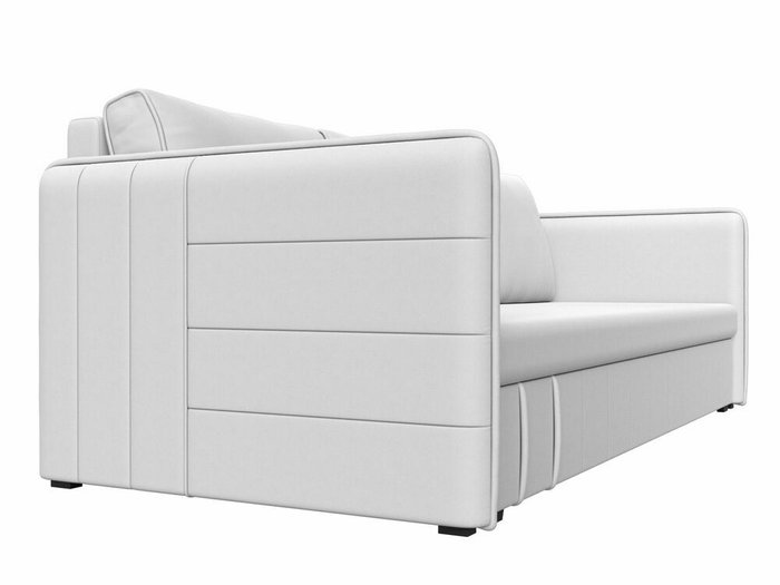 Прямой диван-кровать Слим белого цвета (экокожа) - лучшие Прямые диваны в INMYROOM