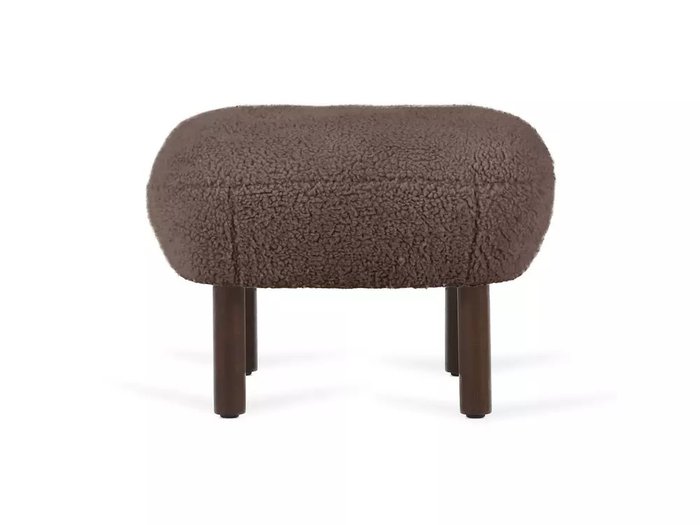 Пуф Lounge Wood коричневого цвета