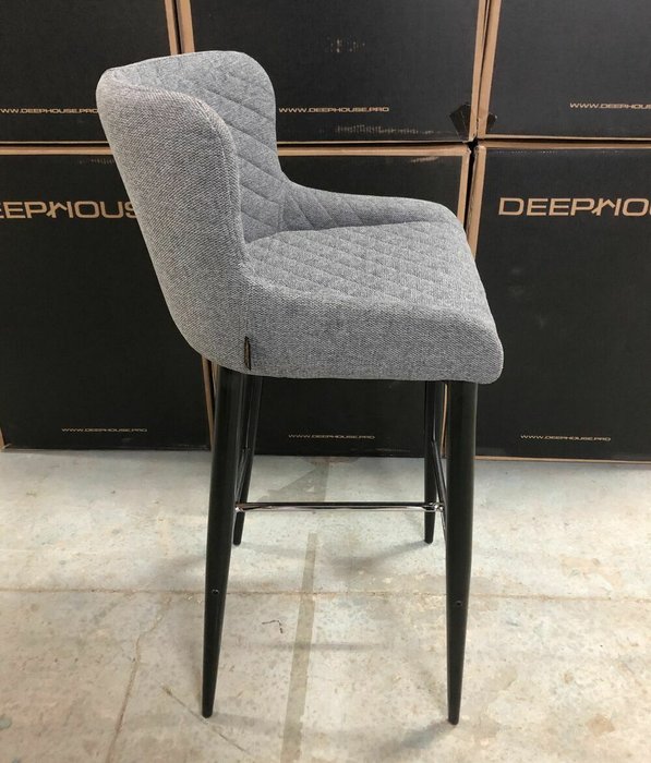 Стул полубарный Cindy серого цвета - купить Барные стулья по цене 7200.0