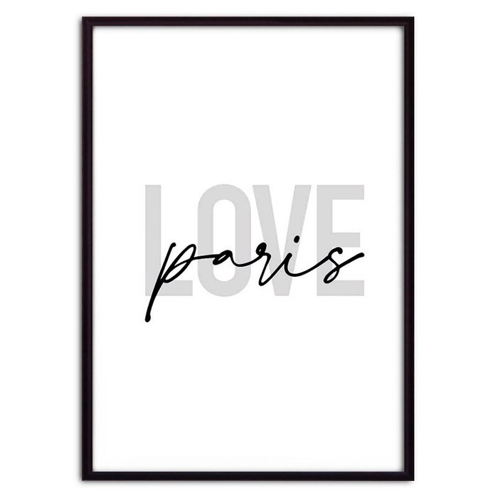 Постер в рамке Love Paris 21х30 см