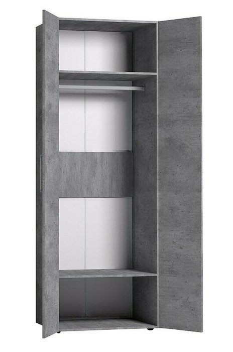 Шкаф для одежды Монако серого цвета - купить Шкафы распашные по цене 14258.0