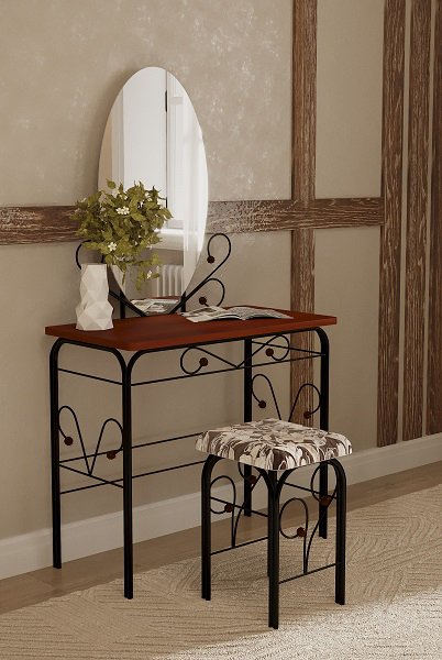 Стол дамский Диона коричневого цвета  - лучшие Туалетные столики в INMYROOM
