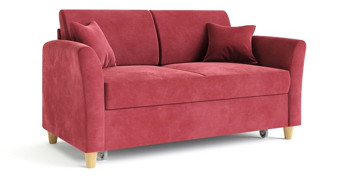 Диван-кровать Катарина красного цвета - купить Прямые диваны по цене 40913.0