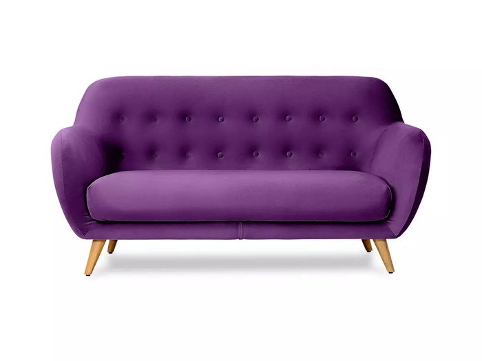 Диван Loa фиолетового цвета - купить Прямые диваны по цене 49950.0