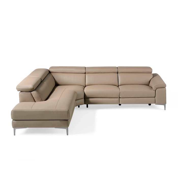 Угловой диван с реклайнером бежевого цвета - лучшие Угловые диваны в INMYROOM