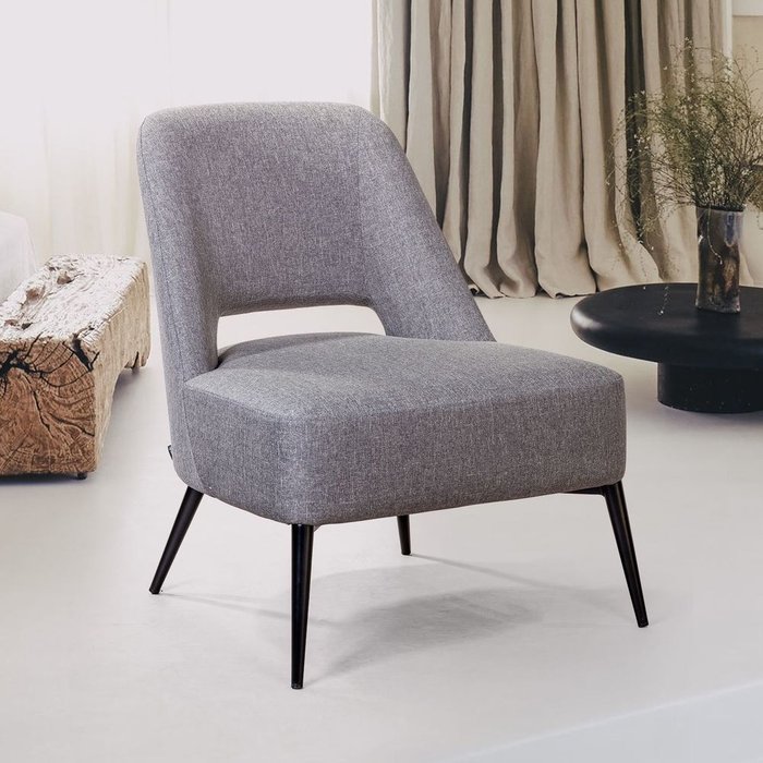 Кресло Dante серого цвета - купить Интерьерные кресла по цене 24900.0