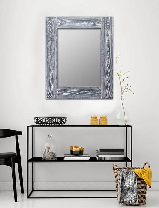 Настенное зеркало Шебби Шик 50х65 серого цвета - лучшие Настенные зеркала в INMYROOM