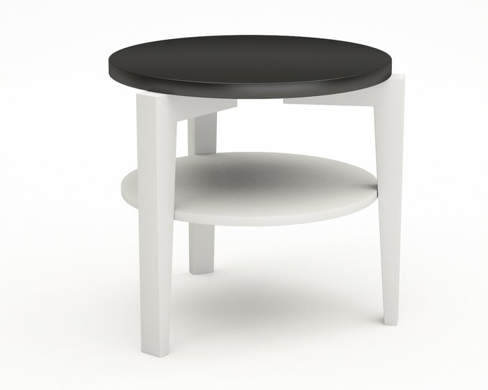 Кофейный столик Aster Low черно-белого цвета - лучшие Кофейные столики в INMYROOM