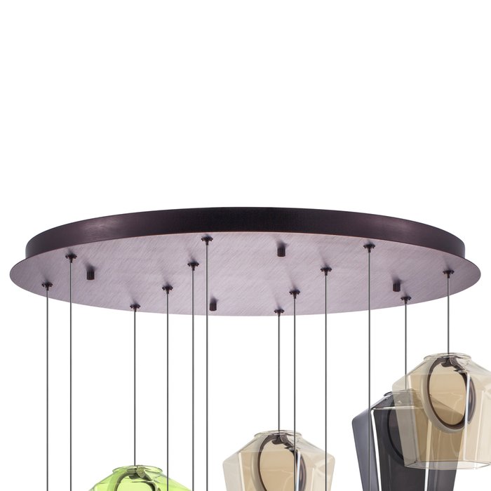 Люстра CARAMELLO LED 12х6W 1400LM КОФЕЙНЫЙ/МУЛЬТИКОЛОР 3000K - купить Подвесные люстры по цене 159999.0 Люстра CARAMELLO LED 12х6W 1400LM КОФЕЙНЫЙ/МУЛЬТИКОЛОР 3000K - купить Подвесные люстры по цене 159999.0