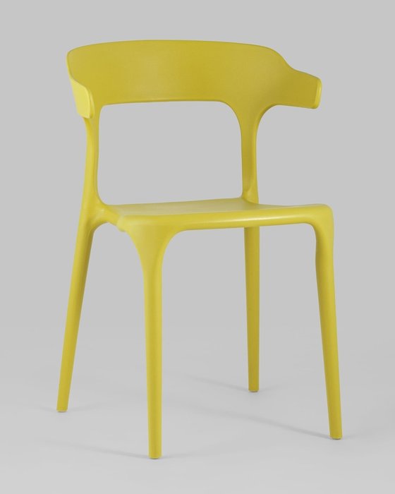 Стул Neo пластик горчичного цвета - купить Обеденные стулья по цене 4466.0