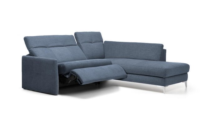 Угловой диван Bernina синего цвета