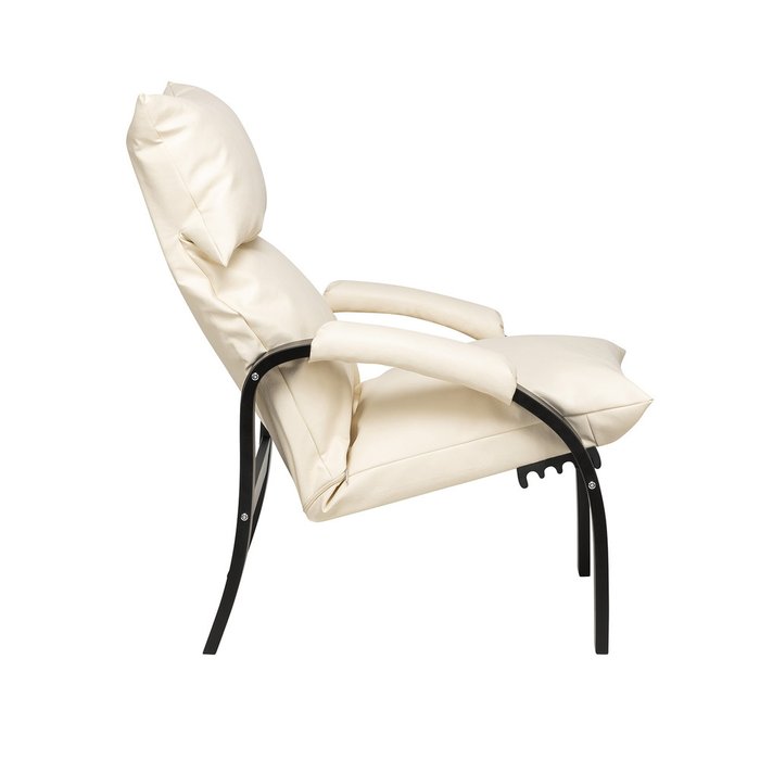Кресло-трансформер Морган молочно-черного цвета - лучшие Интерьерные кресла в INMYROOM
