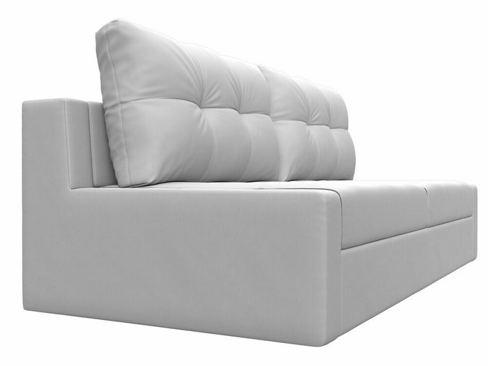 Прямой диван-кровать Мартин белого цвета (экокожа) - лучшие Прямые диваны в INMYROOM