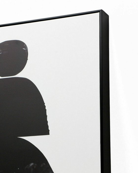 Интерьерное жикле Minimal Plant бело-черного цвета - лучшие Картины в INMYROOM Интерьерное жикле Minimal Plant бело-черного цвета - лучшие Картины в INMYROOM