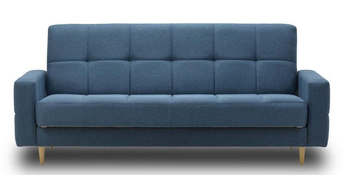 Диван-кровать Виконт синего цвета - купить Прямые диваны по цене 19320.0