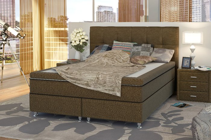 Кровать без подъёмного механизма BoxSpring Romantic Кровать без подъёмного механизма BoxSpring Romantic