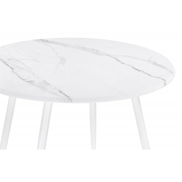 Обеденный стол Абилин 90 белого цвета - лучшие Обеденные столы в INMYROOM