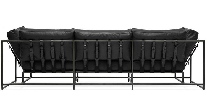 Трехместный диван Лорд с кожаной обивкой - купить Прямые диваны по цене 215000.0
