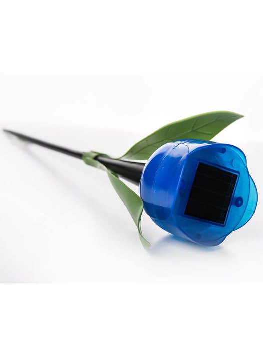 Светильник на солнечных батареях Promo USL-C-454/PT305 Blue Tulip (пластик, цвет синий) - купить Наземные светильники по цене 112.0 Светильник на солнечных батареях Promo USL-C-454/PT305 Blue Tulip (пластик, цвет синий) - купить Наземные светильники по цене 112.0
