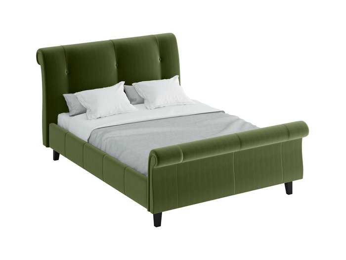 Кровать Lounge зеленого цвета 160х200