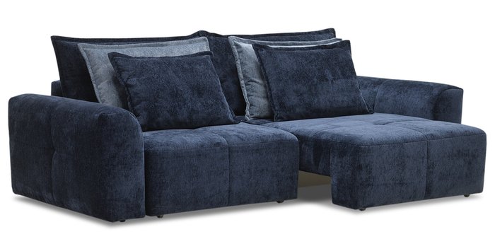 Диван-кровать Ройс темно-синего цвета - лучшие Прямые диваны в INMYROOM