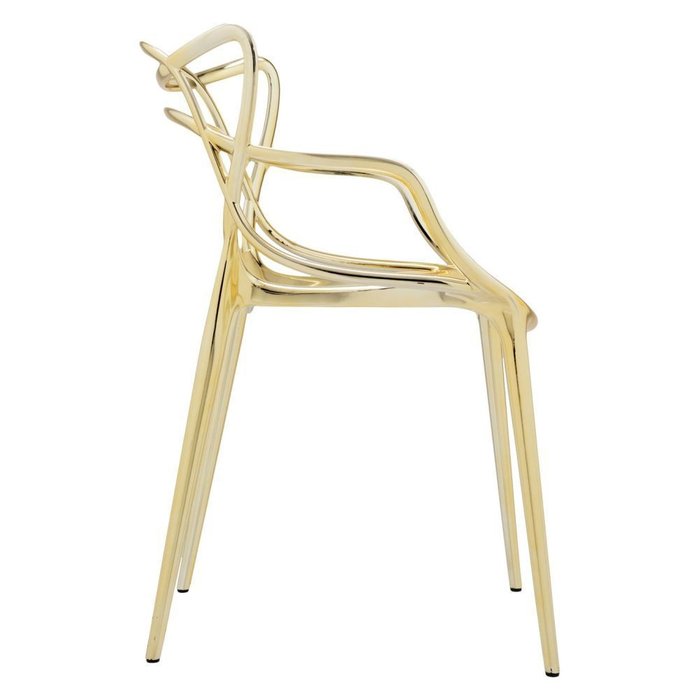 Стул Masters золотистого цвета - лучшие Обеденные стулья в INMYROOM