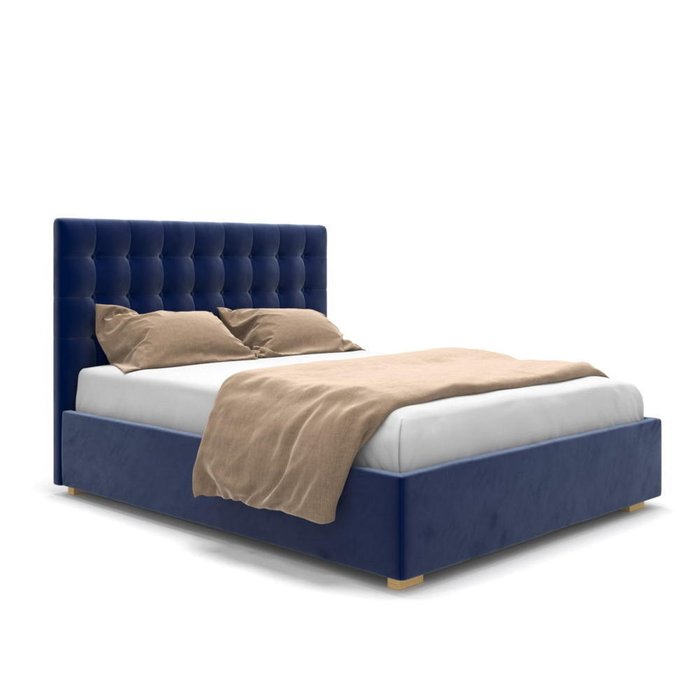  Кровать Finlay с подъемным механизмом синяя 160х200