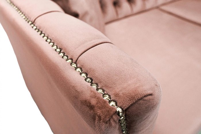 Прямой диван-кровать Ромео розово-коричневого цвета - купить Прямые диваны по цене 92554.0