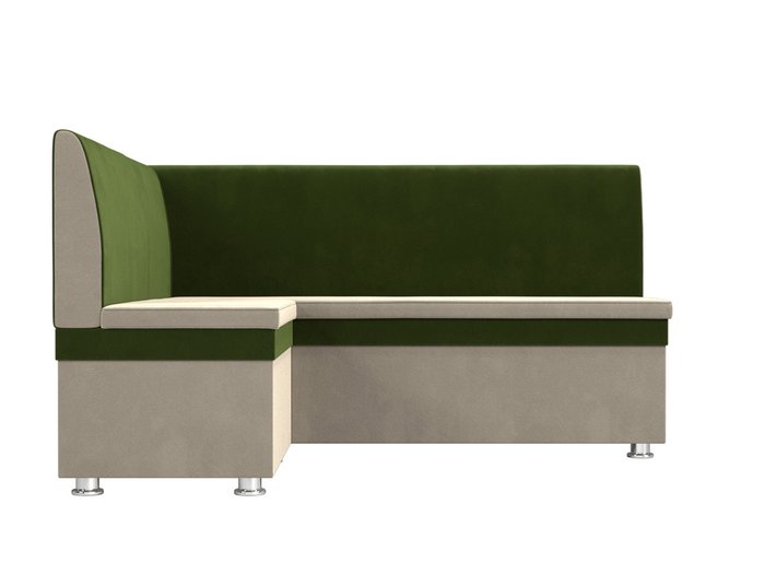 Угловой диван Уют бежево-зеленого цвета левый угол - купить Угловые диваны по цене 26999.0
