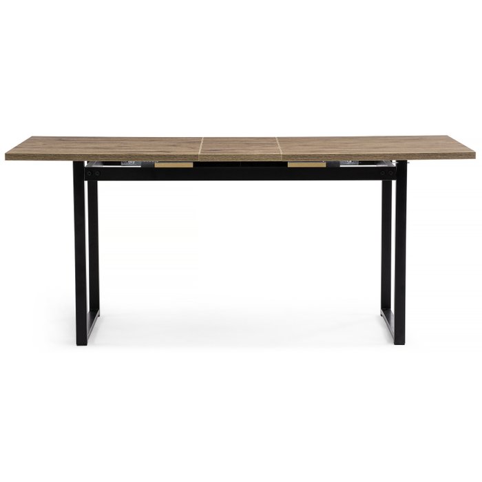 Обеденный раздвижной стол Макта черно-коричневого цвета - лучшие Обеденные столы в INMYROOM