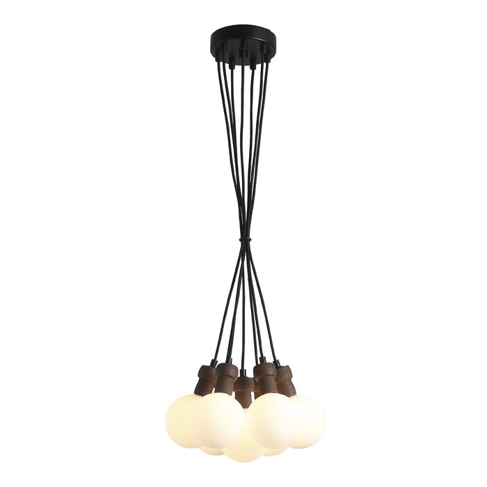 Светильник подвесной ST-Luce Черный/Белый G9 7*5W 4000K CORK