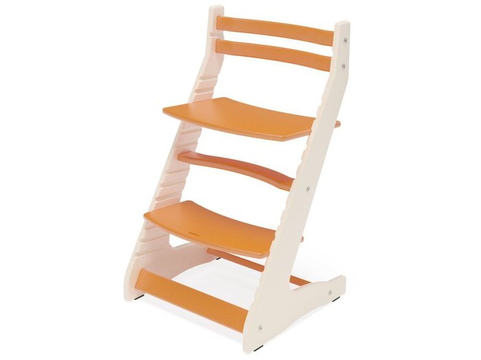 Растущий регулируемый стул Вырастайка оранжево-бежевого цвета