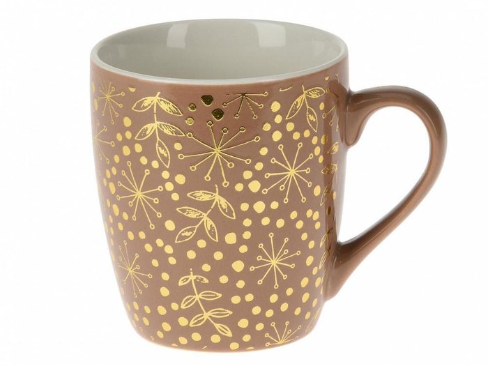 Кружка Ambra Cup коричнево-золотого цвета