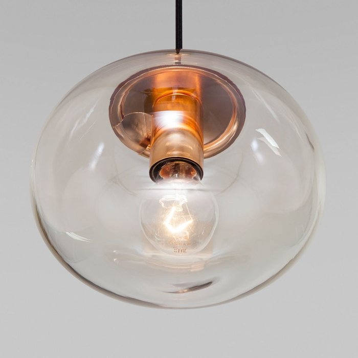 Подвесной светильник со стеклянным плафоном 50212/1 янтарный Rock - лучшие Подвесные светильники в INMYROOM