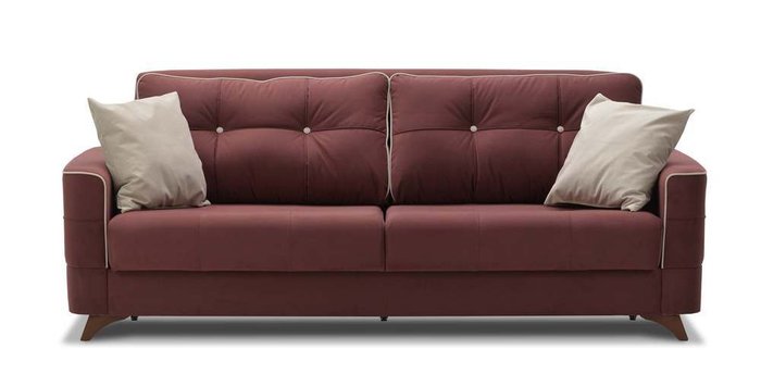 Диван-кровать Сохо бордового цвета  - лучшие Прямые диваны в INMYROOM