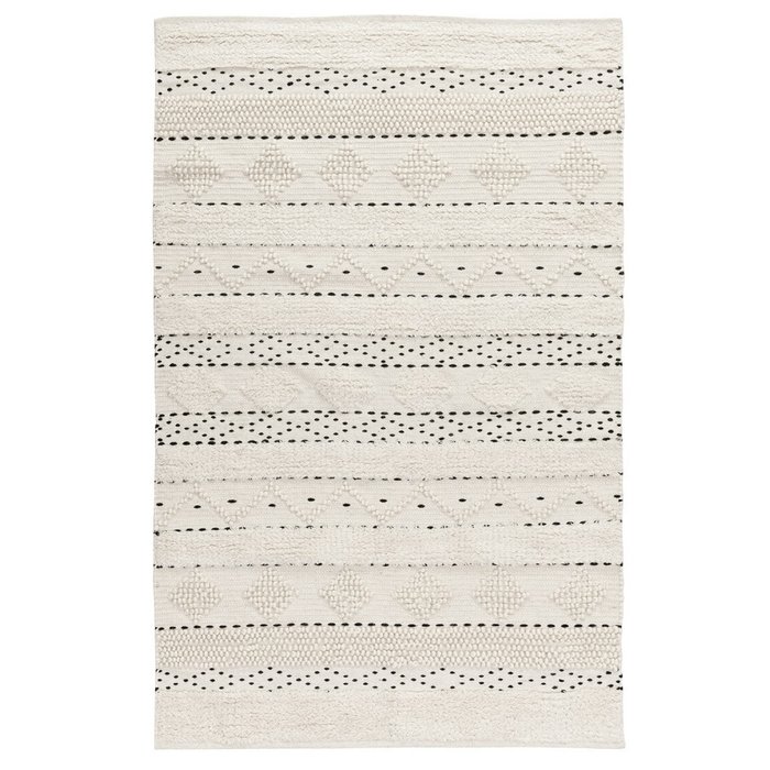 Ковер Ethnic 120x180 из шерсти светло-бежевого цвета Ковер Ethnic 120x180 из шерсти светло-бежевого цвета