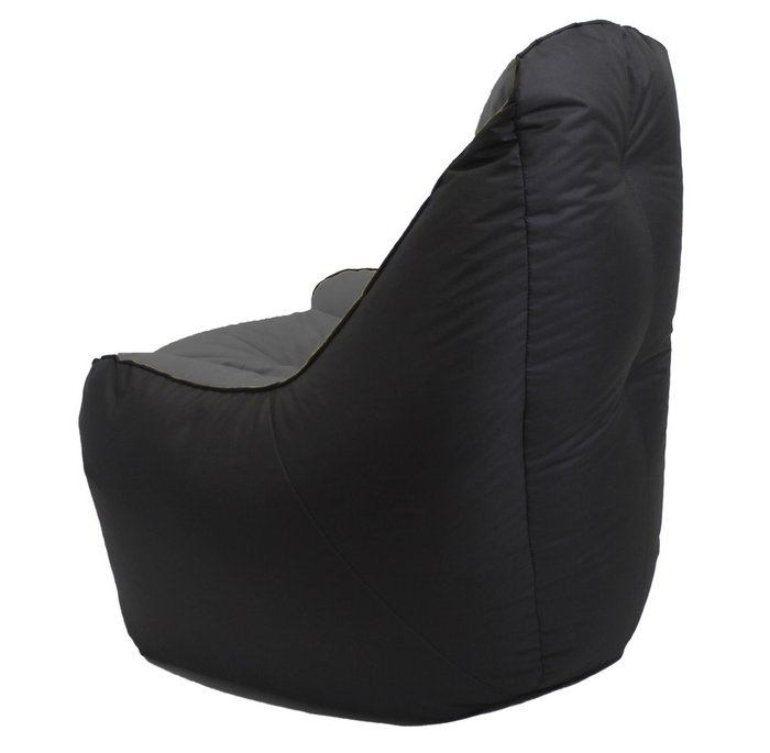 Кресло-мешок Бали серо-черного цвета - лучшие Бескаркасная мебель в INMYROOM