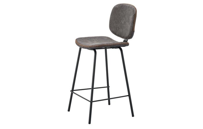 Полубарный стул серого цвета - купить Барные стулья по цене 10300.0