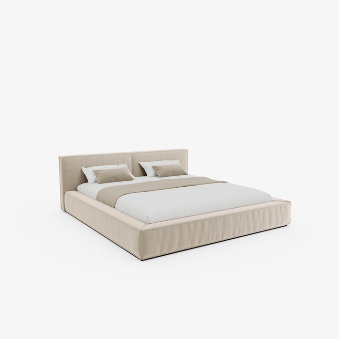 Кровать Terra 200х200 бежевого цвета с подъемным механизмом