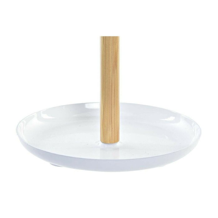 Зеркало DKD Home Decor Белый Натуральный Бамбук Алюминий полистирол 17 x 17 x 31 cm - лучшие Настольные зеркала в INMYROOM