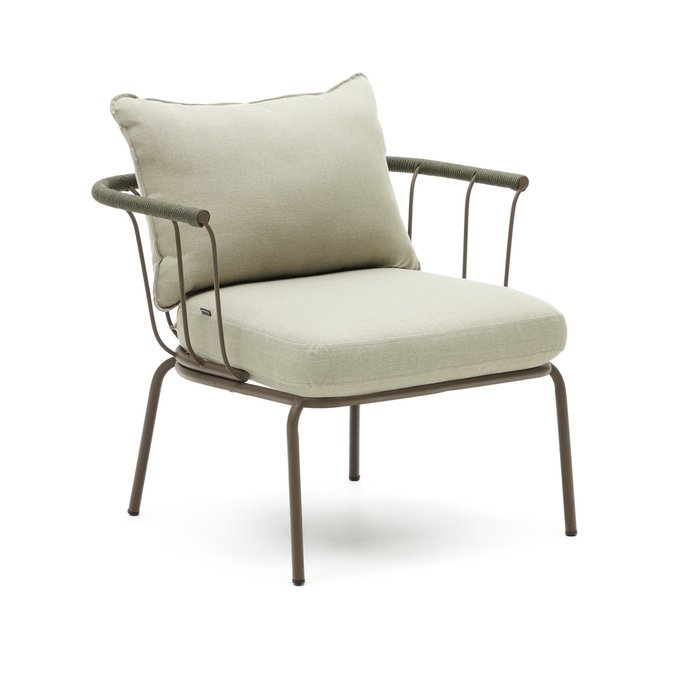 Кресло Salguer светло-бежевого цвета - купить Садовые стулья по цене 57990.0