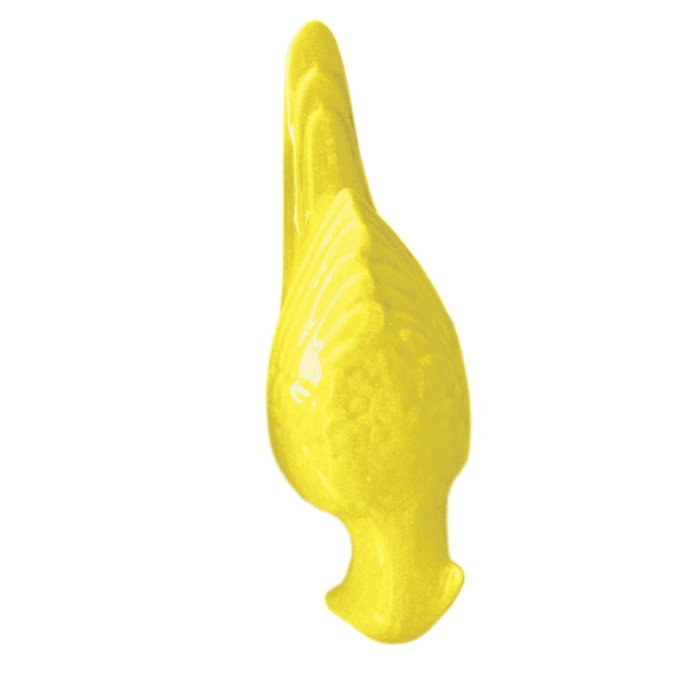 Настенный декор попугайчик Sam 2 желтого цвета